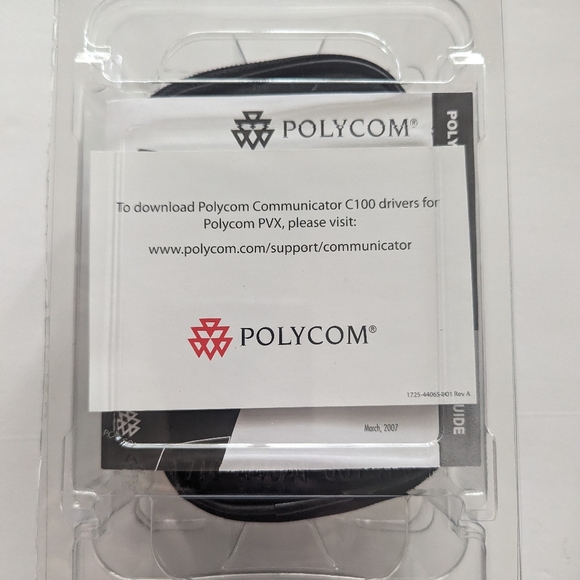 Polycom 2201-44140-001 C100 COMMUNICATOR USB CONFERENCE SPEAKER Genuine. - Picture 4 of 5